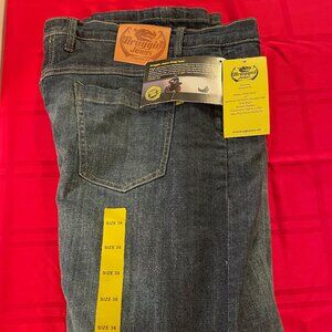 Jean with Kevlar protected drag tested for motorcycle riders